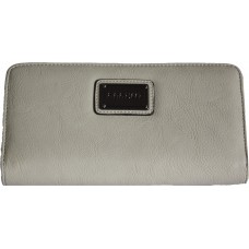 H&G Ladies Large Designer Purse \ Wallet \ Clutch by Nanucci - Paris - Grey